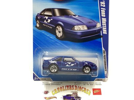 Hot Wheels 2010 Kmart Exclusive ‘92 Ford Mustang 105 240 with protector Online Hot Sale