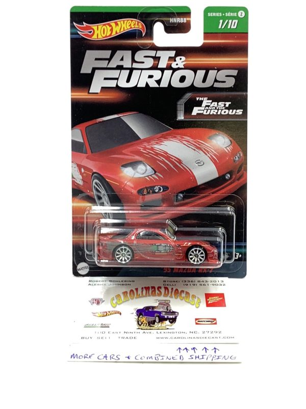 Hot wheels 2023 The Fast and furious 95 Mazda RX-7 1 10 Online now