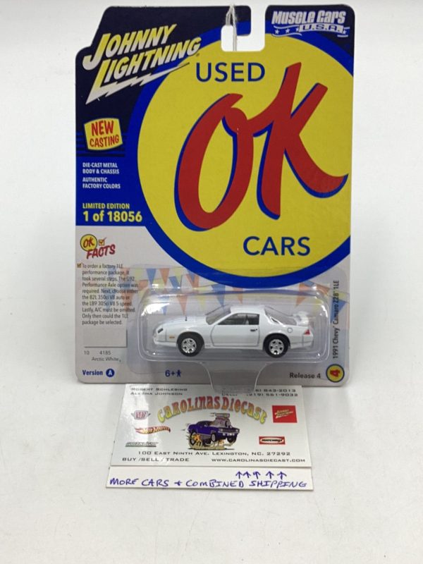 Johnny Lightning Muscle Cars USA 1991 Chevy Camaro Z28 1LE White 230B Online now