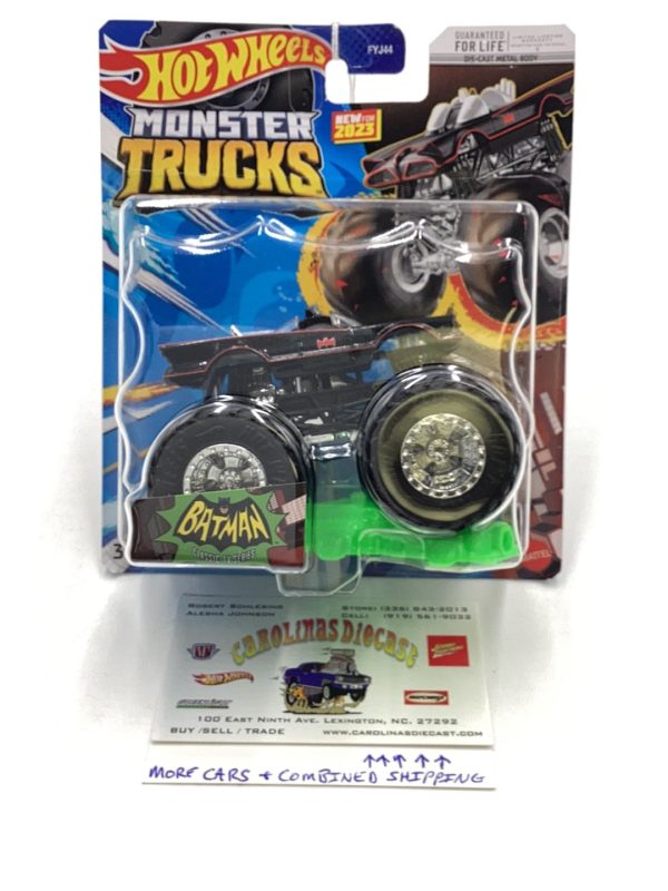 2023 Hot wheels Monster Trucks TV series Batmobile 134F For Cheap