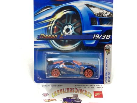 2006 Hot Wheels #19 Nissan Z Blue First edition 80C Online now