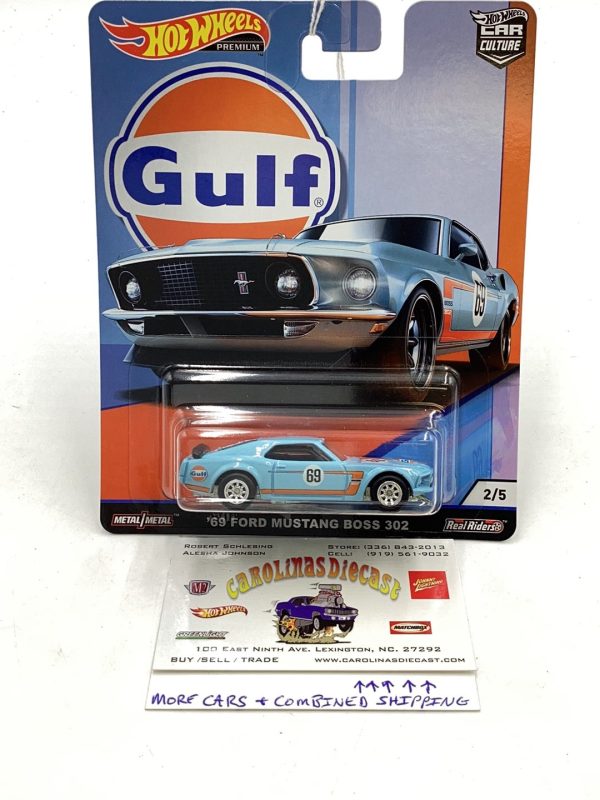 HOT WHEELS GULF 69 Ford Mustang Boss 302 2 5 245C Online Sale