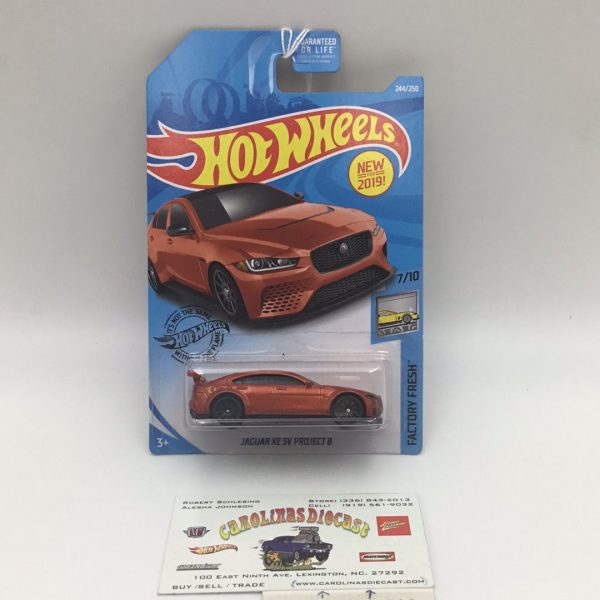 2019 hot wheels #244 Jaguar XE SV Project 8 65D For Sale