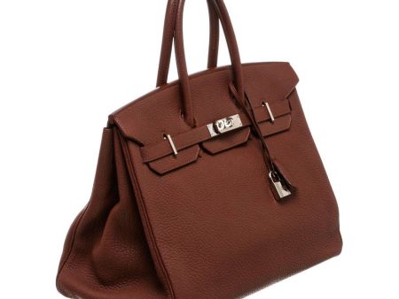 Hermès Birkin 35 Brown Togo Bag PHW Online Sale