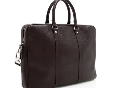 Louis Vuitton Taiga Leather Porte Documents Voyage Briefcase (18195) Online Hot Sale