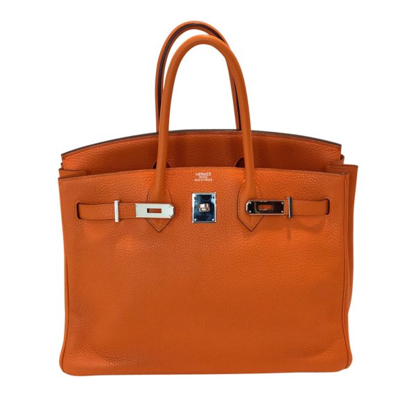 Hermès Birkin 35 Orange Togo PHW Cheap