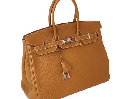 Hermès Birkin 35 Bag Gold Togo PHW Sale