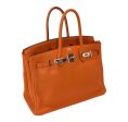 Hermès Birkin 35 Orange Togo PHW Cheap