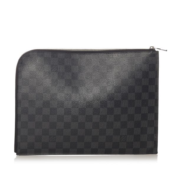 Louis Vuitton Damier Graphite Pochette Jour GM (27394) For Sale