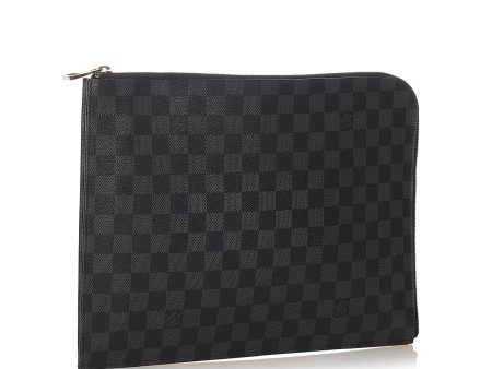 Louis Vuitton Damier Graphite Pochette Jour GM (27394) For Sale