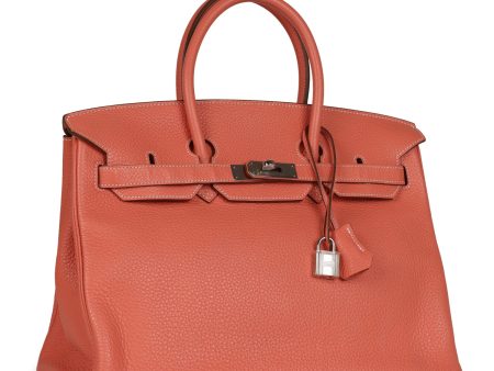 Top Quality Hermes Birkin 35 Crevette Clemence Palladium Hardware For Cheap