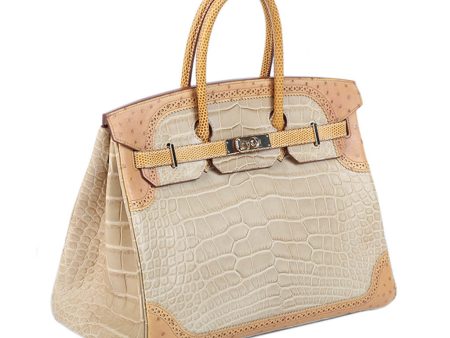 Hermès Ghillies Birkin 35 Tri-Color Alligator Bag Online Hot Sale