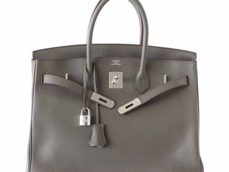 Hermès Birkin 35 Etain Clemence Bag Sale