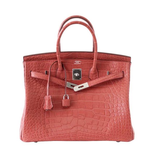 Hermès Birkin 35 Alligator Rose Indienne Bag Discount