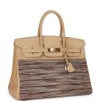 Vintage Hermes Birkin 35 Vibrato Parchemin Box Gold Hardware Supply