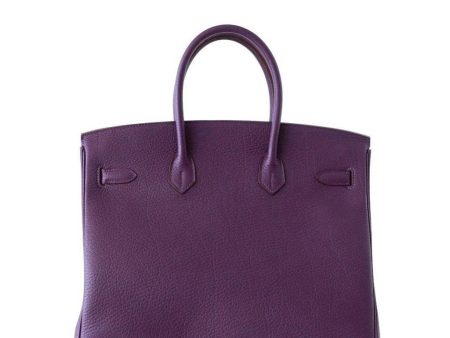 Hermès Birkin 35 Cassis Purple Fjord Bag on Sale