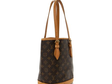 Louis Vuitton Vintage Monogram Canvas Petit Bucket Tote (16436) Online Sale