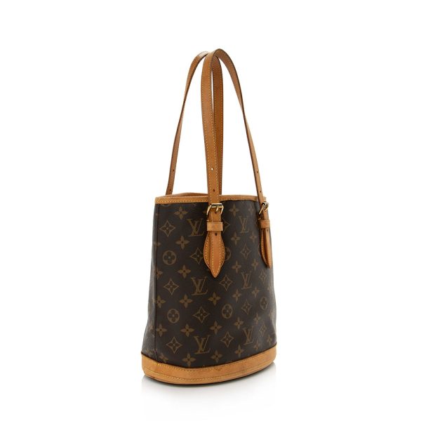 Louis Vuitton Vintage Monogram Canvas Petit Bucket Tote (16436) Online Sale