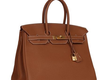 Top Quality Hermes Birkin 35 Gold Togo Gold Hardware For Discount