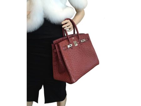 Hermès Ostrich Birkin 35 Rouge H Bag Online