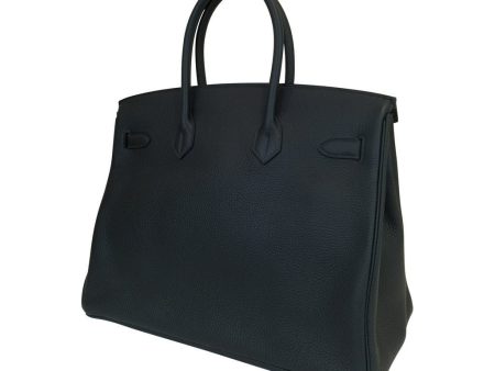 Hermès Birkin 35 Blue Ocean Bag PHW Online Sale