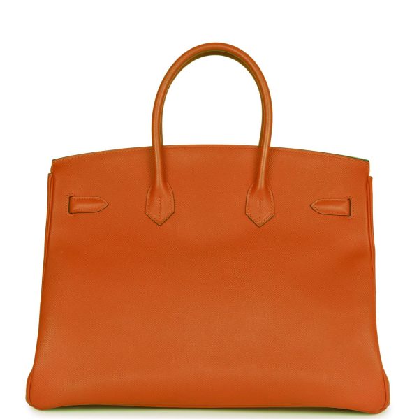 Top Quality Hermes Birkin 35 Feu Epsom Gold Hardware Online Sale