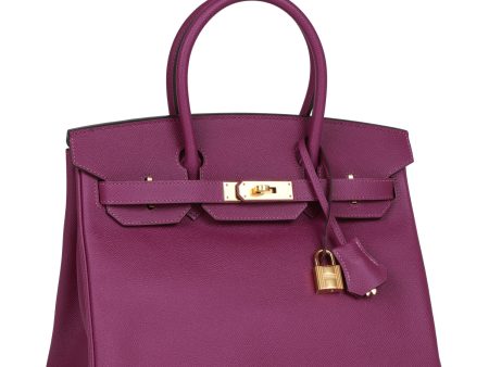 Hermes Birkin 30 Anemone Epsom Gold Hardware Sale