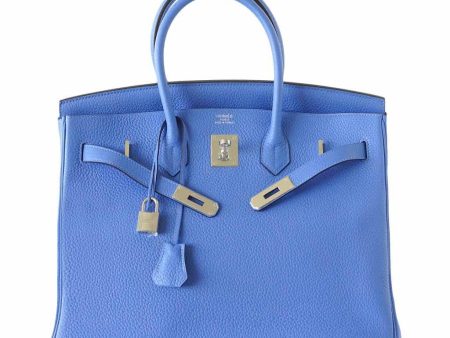 Hermès Birkin 35 Bleu Paradis Clemence Bag Discount