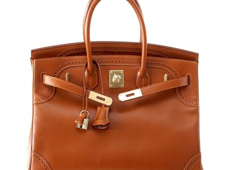 Hermès Ghillies Birkin Fauve 35cm Bag For Sale