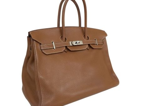 Hermès Birkin 35 Gold Togo Bag PHW For Sale