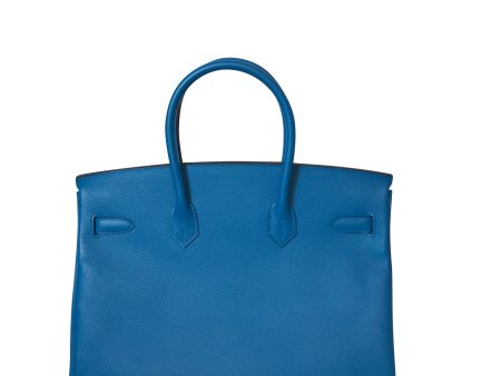 Hermès Birkin 35 Bag Blue Zanzibar Epsom Discount