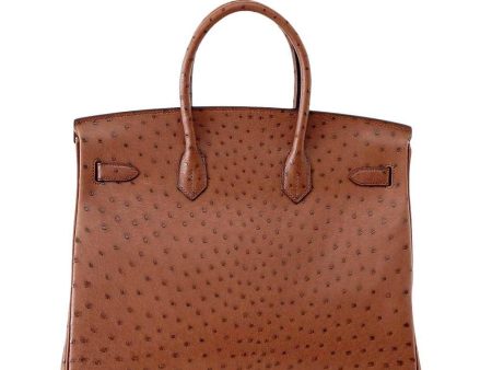 Hermès Birkin 35 Ostrich Etrusque Bag PHW For Cheap