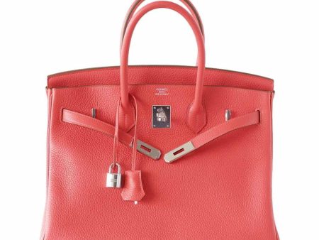 Hermès Birkin 35 Rose Jaipur Bag Clemence PHW Supply