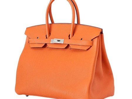 Hermès Birkin 35 Bag H Orange Togo Leather Supply