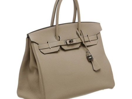 Hermès Birkin 35 Gris Tourterelle Bag PHW For Discount