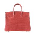 Hermès Birkin 35 Alligator Rose Indienne Bag Discount