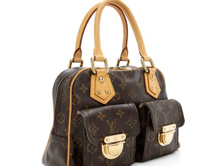 Louis Vuitton Monogram Canvas Manhattan PM Satchel (18708) For Sale