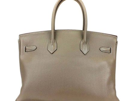 Hermès Birkin 35 Etoupe Taupe Bag PHW Hot on Sale