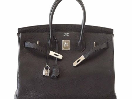 Hermès Birkin 35 Jet Black Bag PHW For Cheap