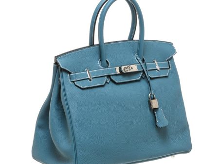 Hermès Birkin 35 Bag Blue Jean Togo Cheap