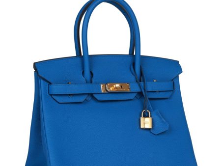 Hermes Birkin 30 Bleu Zellige Togo Gold Hardware Discount