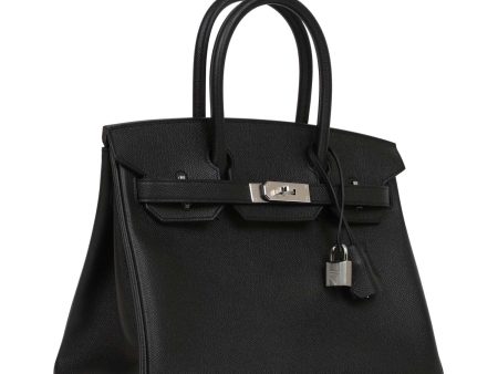 Hermes Birkin 30 Black Epsom Palladium Hardware Discount