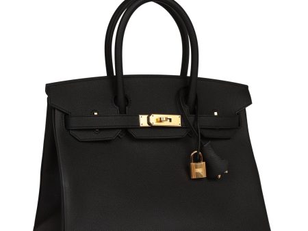 Hermes Birkin 30 Black Epsom Gold Hardware Online Hot Sale